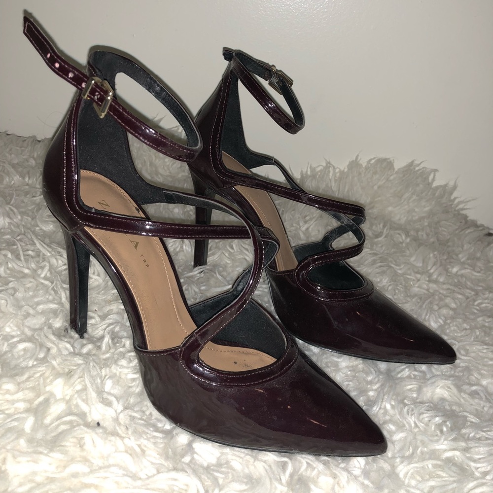 Zara Pumps Burgundy